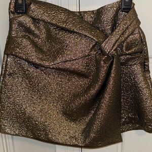 Zara Gold Metallic Skort